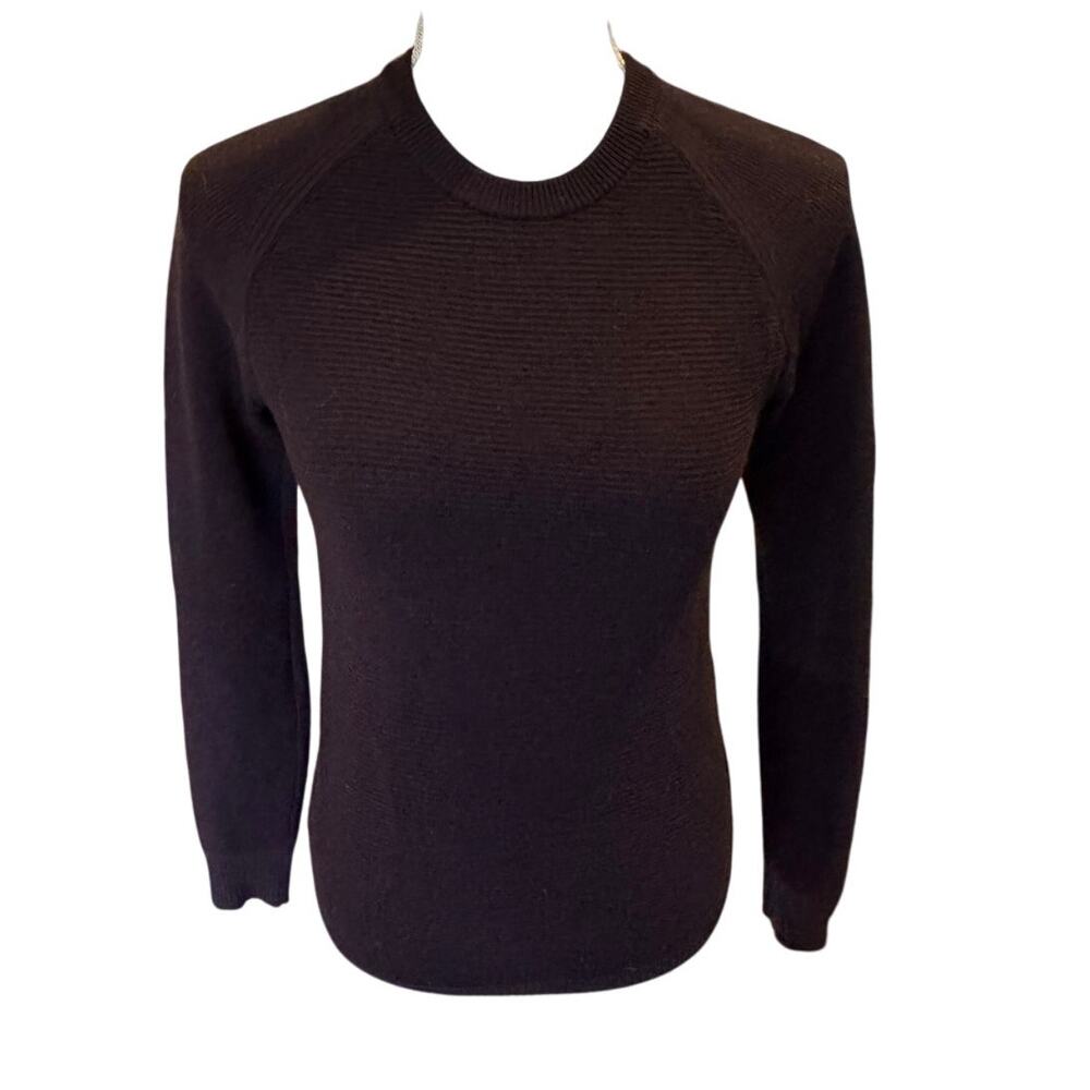 Lululemon Eggplant Purple Knit Crewneck Sweater Women’s Small Logo